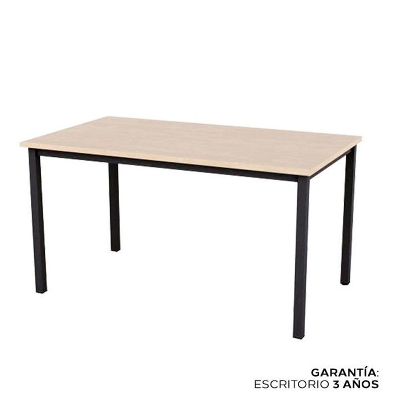 ZIYAZ - Escritorio de Oficina melamina Krona Rovere/Negro