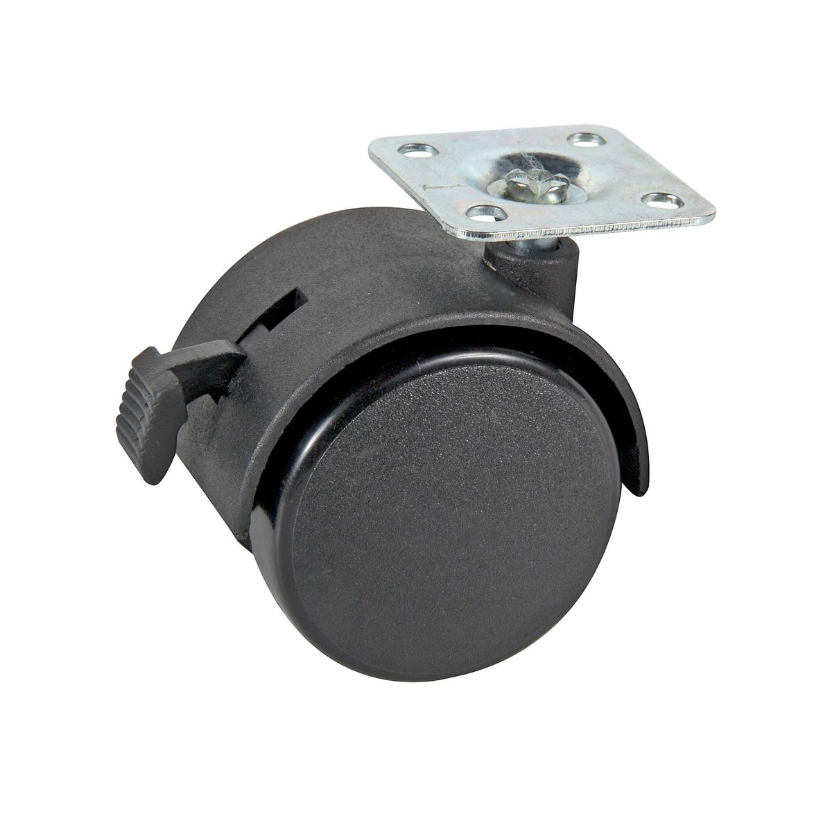 ZENDER - Garrucha Nylon Plataforma con Freno 50 mm.