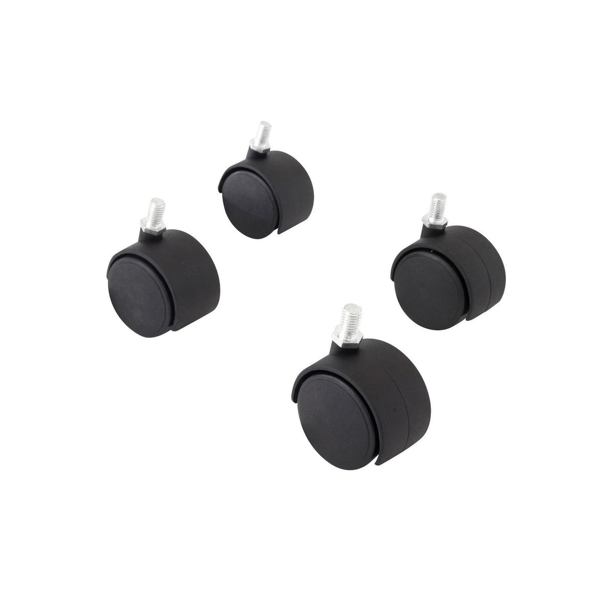 ZENDER - Garrucha Nylon Rosca 50 mm. x 4 unid.