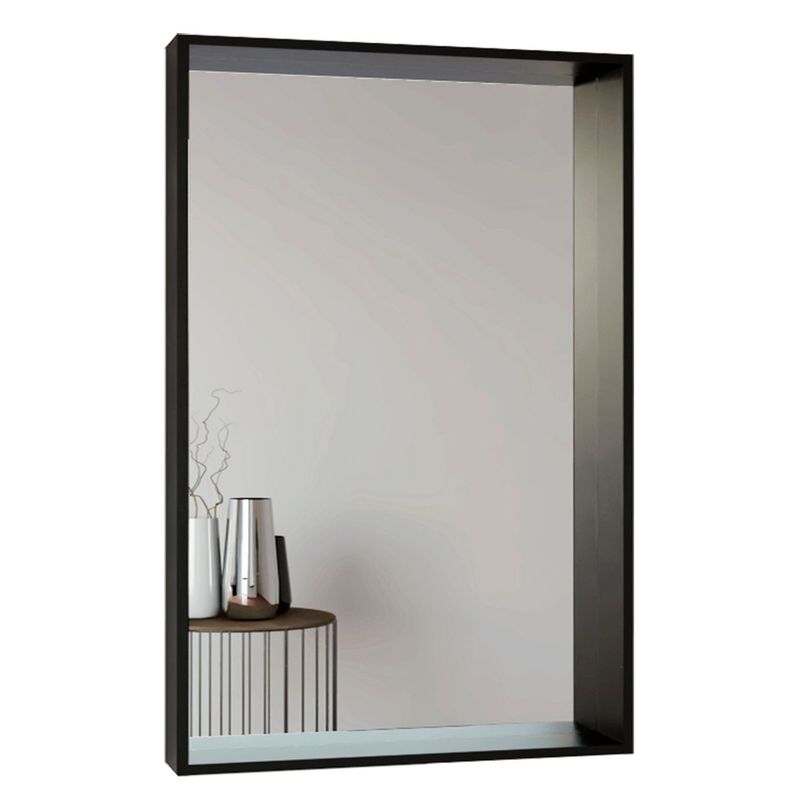 TUHOME - Espejo Decorativo Rectangular Trento Art Z Wengue 100x70cm