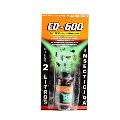 Insecticida Diclorvos y Cipermetrina 20 ml Vidrio
