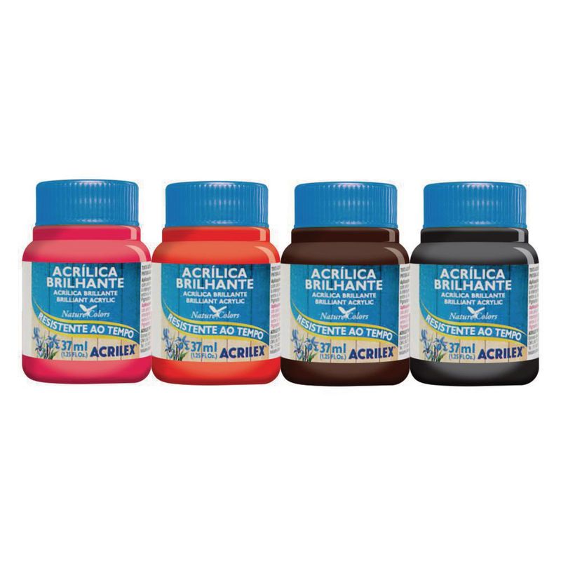ACRILEX - Pack x4 Pintura Acrílica