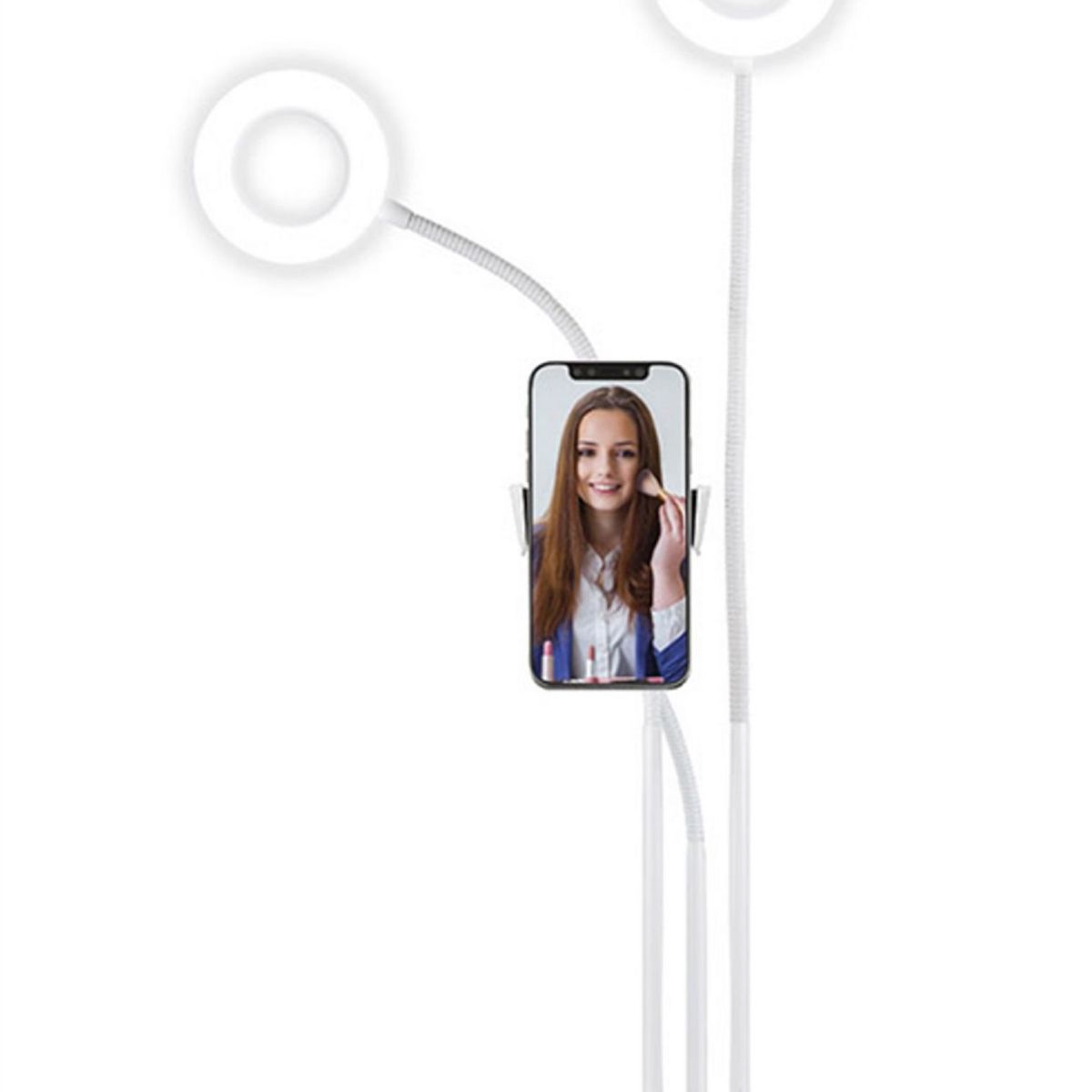 VIVITAR - Lámpara de Escritorio Vlogger con 2 Anillos de Luz