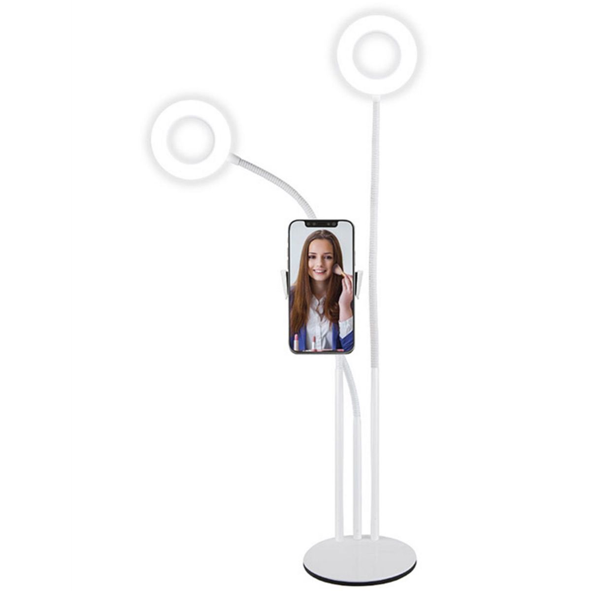 VIVITAR - Lámpara de Escritorio Vlogger con 2 Anillos de Luz