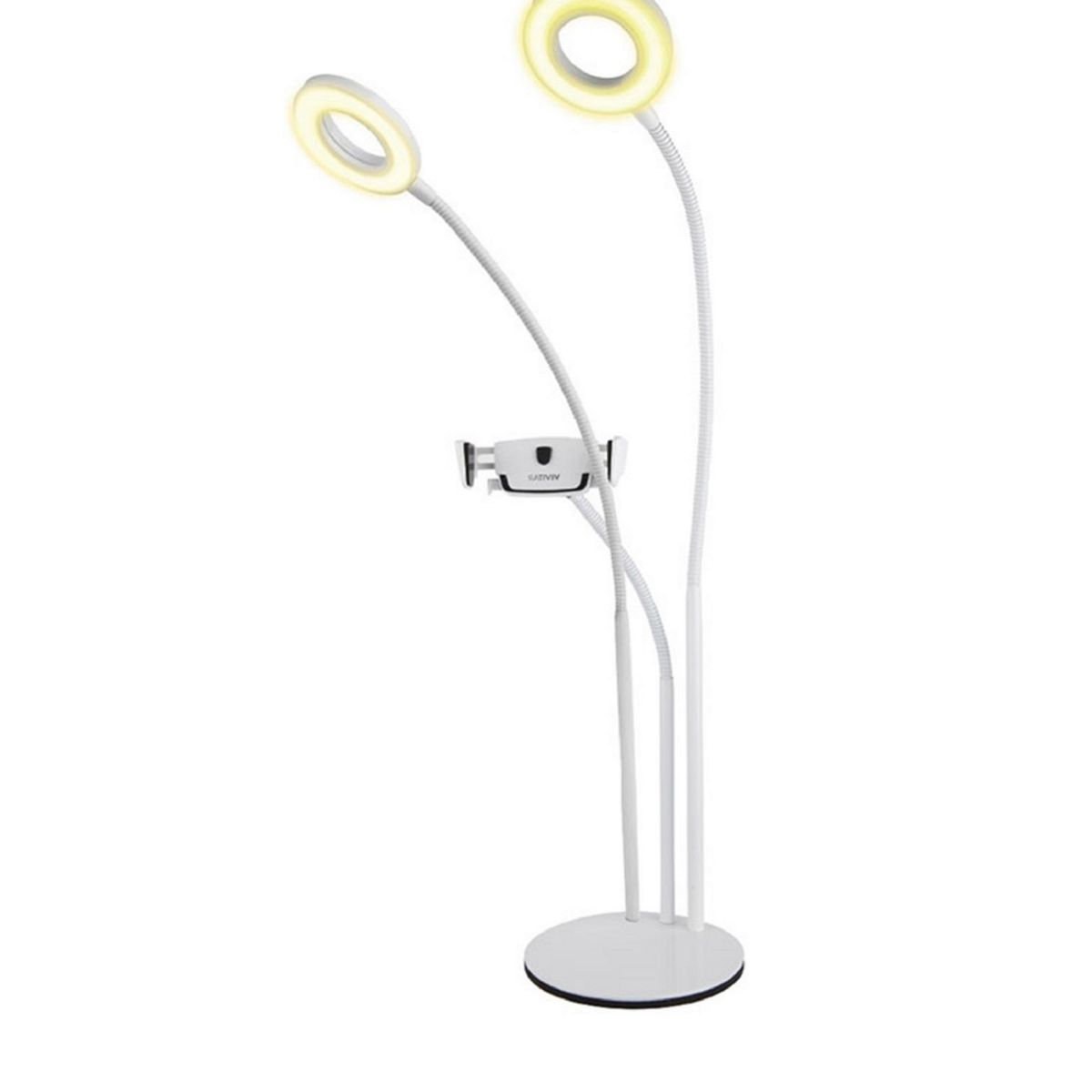 VIVITAR - Lámpara de Escritorio Vlogger con 2 Anillos de Luz