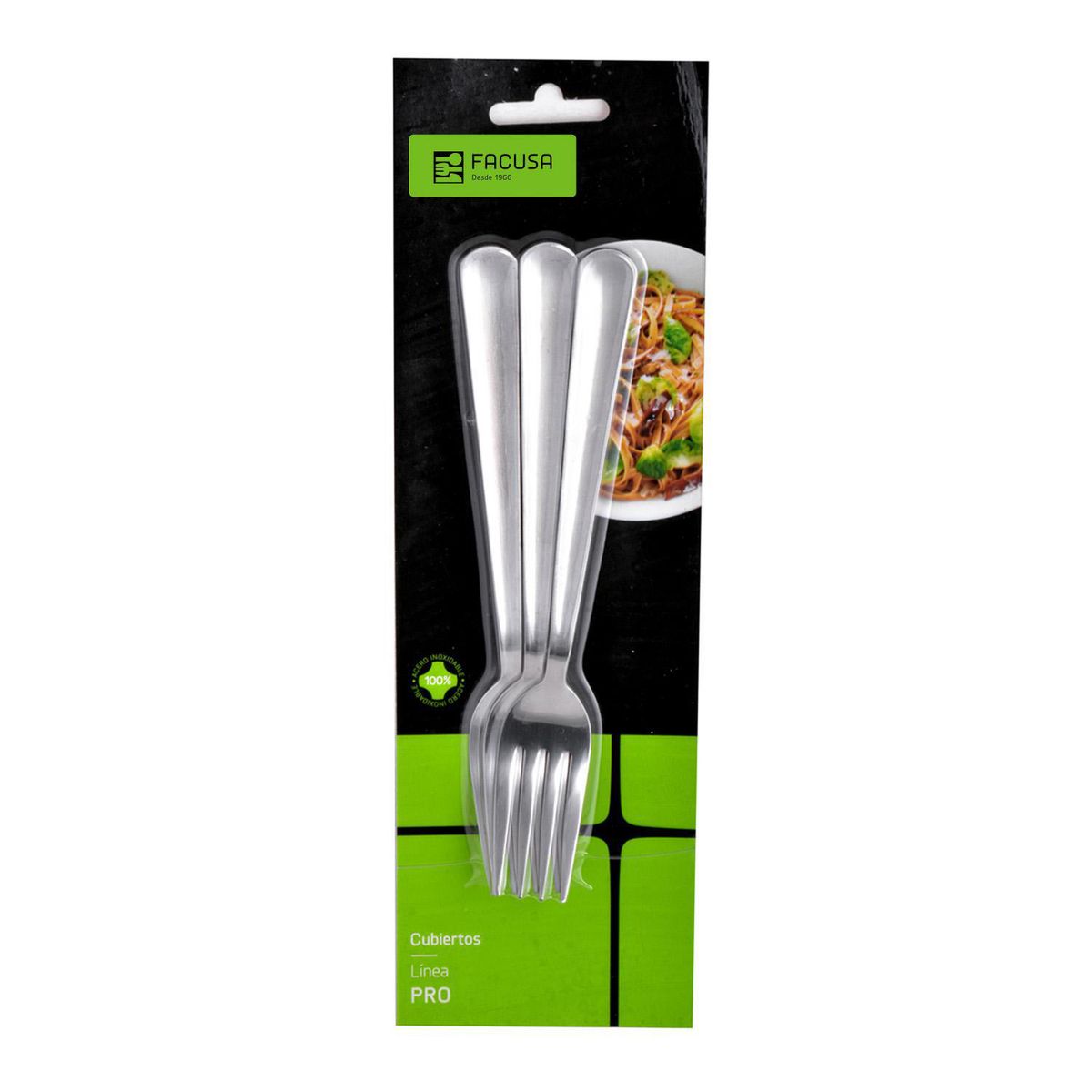 FACUSA - Blister de Cubiertos x3 Tenedores