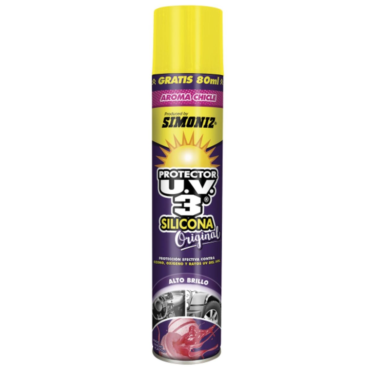 SIMONIZ - Silicona para Auto Simoniz UV30 Chicle 400 ml