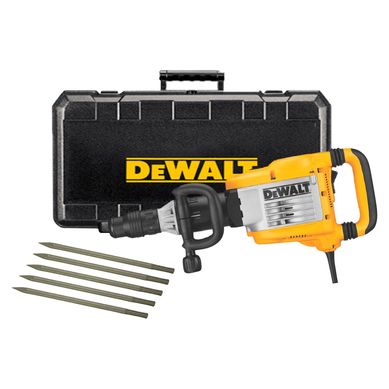 Martillo Demoledor Elctrico SDS Max 1550W + 5 Cinceles D25901K Dewalt