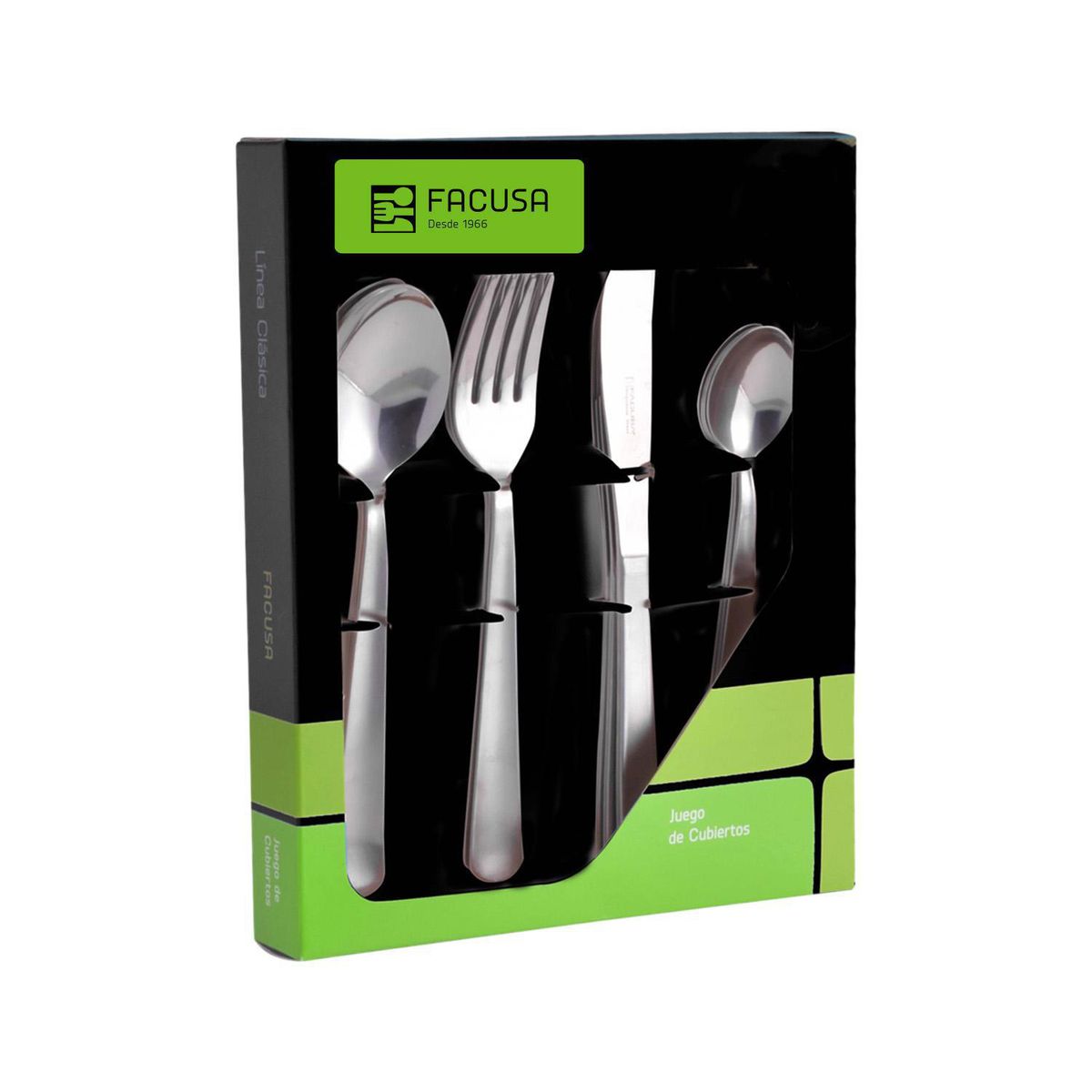 FACUSA - Set de Cubiertos para Mesa 16 Piezas