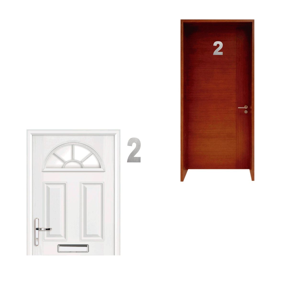 FIXSER - Número 2 Metálico Negro