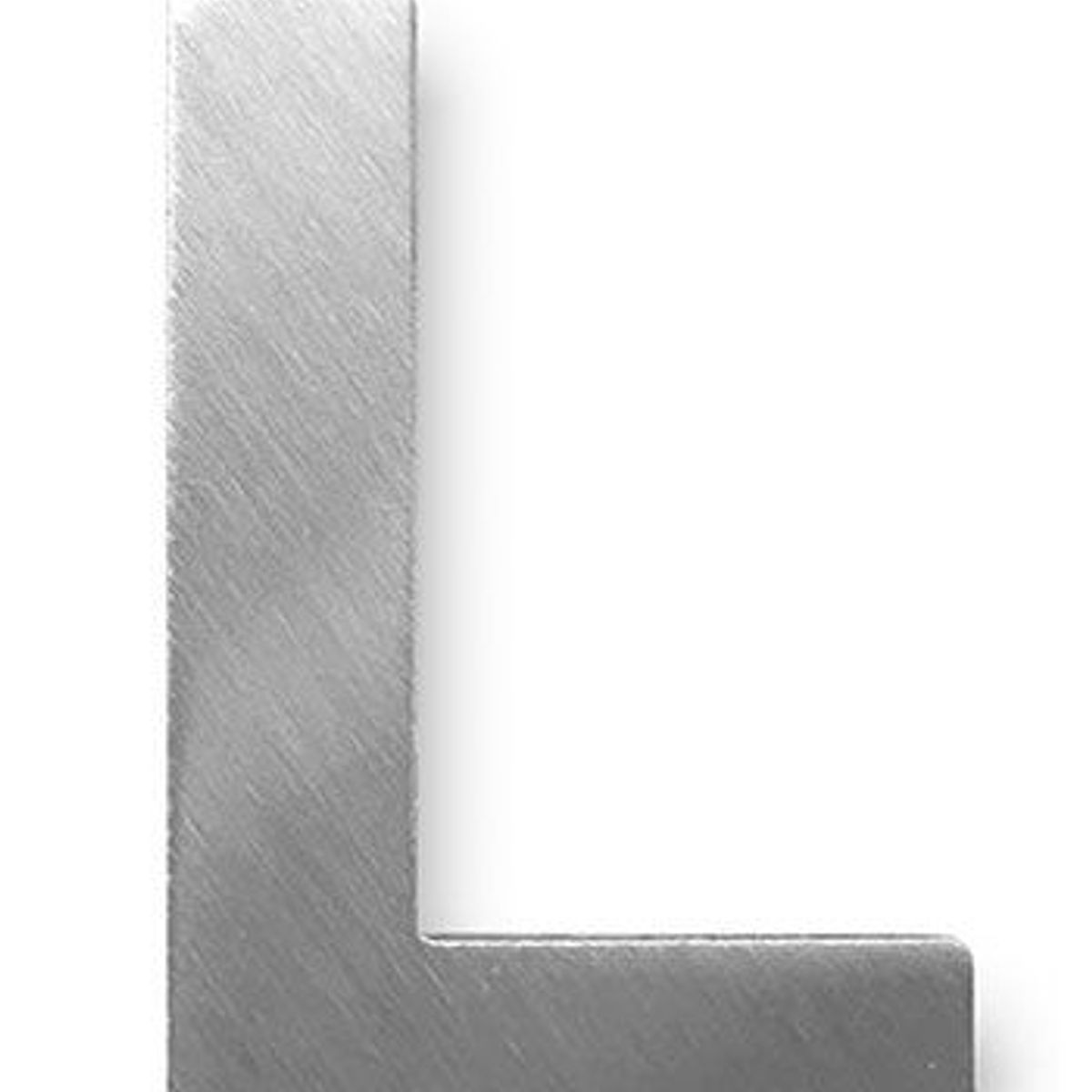 FIXSER - Letra L Metálica Negro