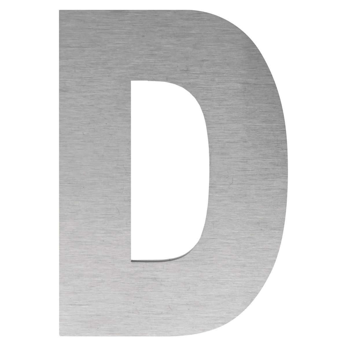 FIXSER - Letra D Metálica Negro