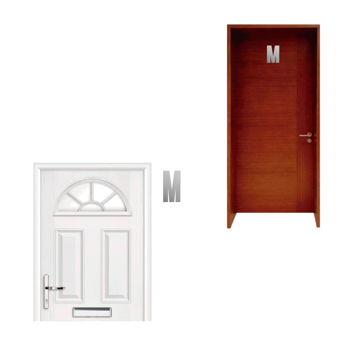 FIXSER - Letra M Acero Inoxidable