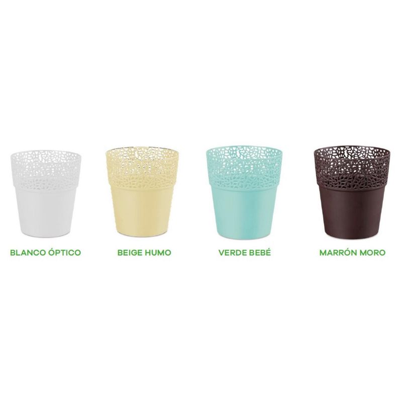 REYPLAST - Maceta Lua de Plástico #13 Colores Variados