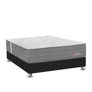 Cama Americana Pocket Forli 1.5 Plazas + Colchn + Almohada + Protector