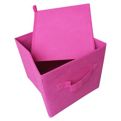 Caja Cubo 20x20x20cm Fucsia