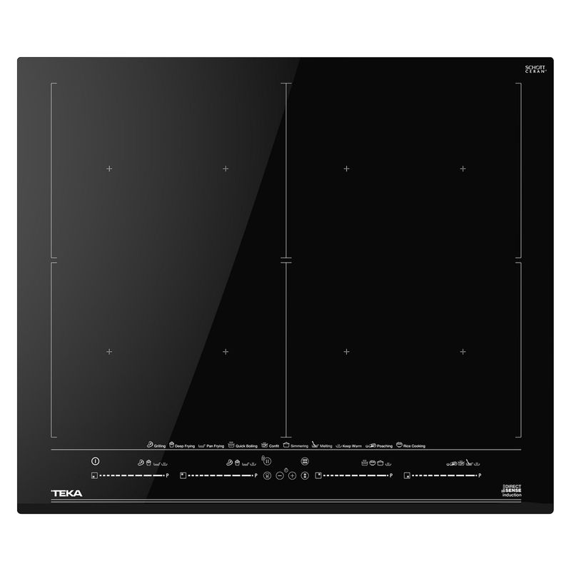 TEKA - Encimera Teka 4 Hornillas 60cm DirectSense Full Flex IZF 68700 MST BK Negro