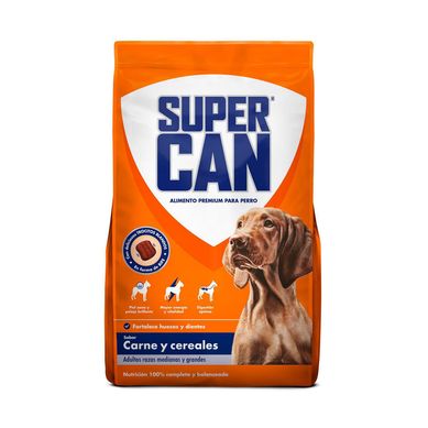 Supercan Adultos Alimento para Perros 3 kg Sabor Carne y Cereales