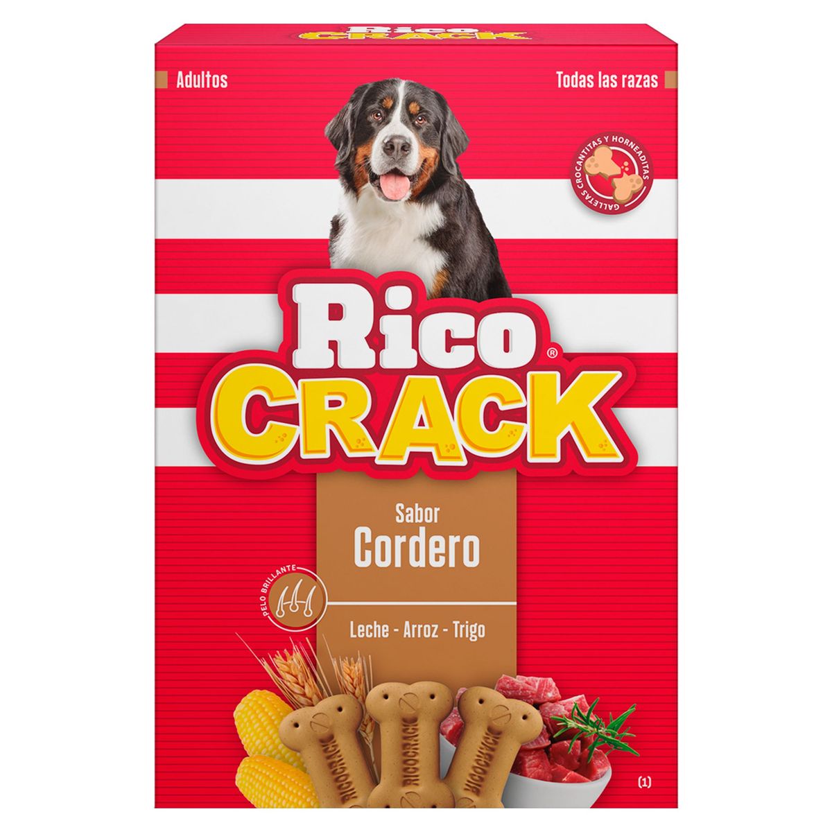 RICOCAN - Ricocan Adultos Galletas para Perros 500 gr Sabor Cordero