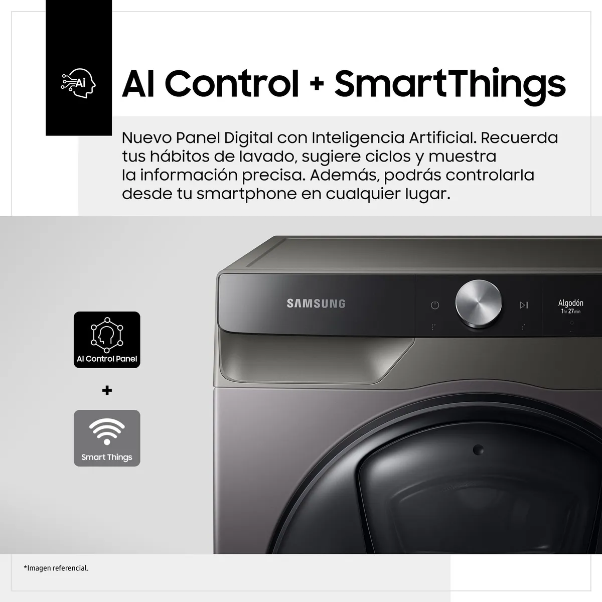 SAMSUNG - Lavaseca Samsung 22/13 Kg WD22T6500GV/PE