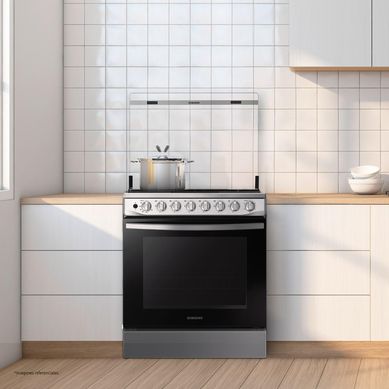 Cocina Samsung a Gas 6 Hornillas NX52T5311PS Gris