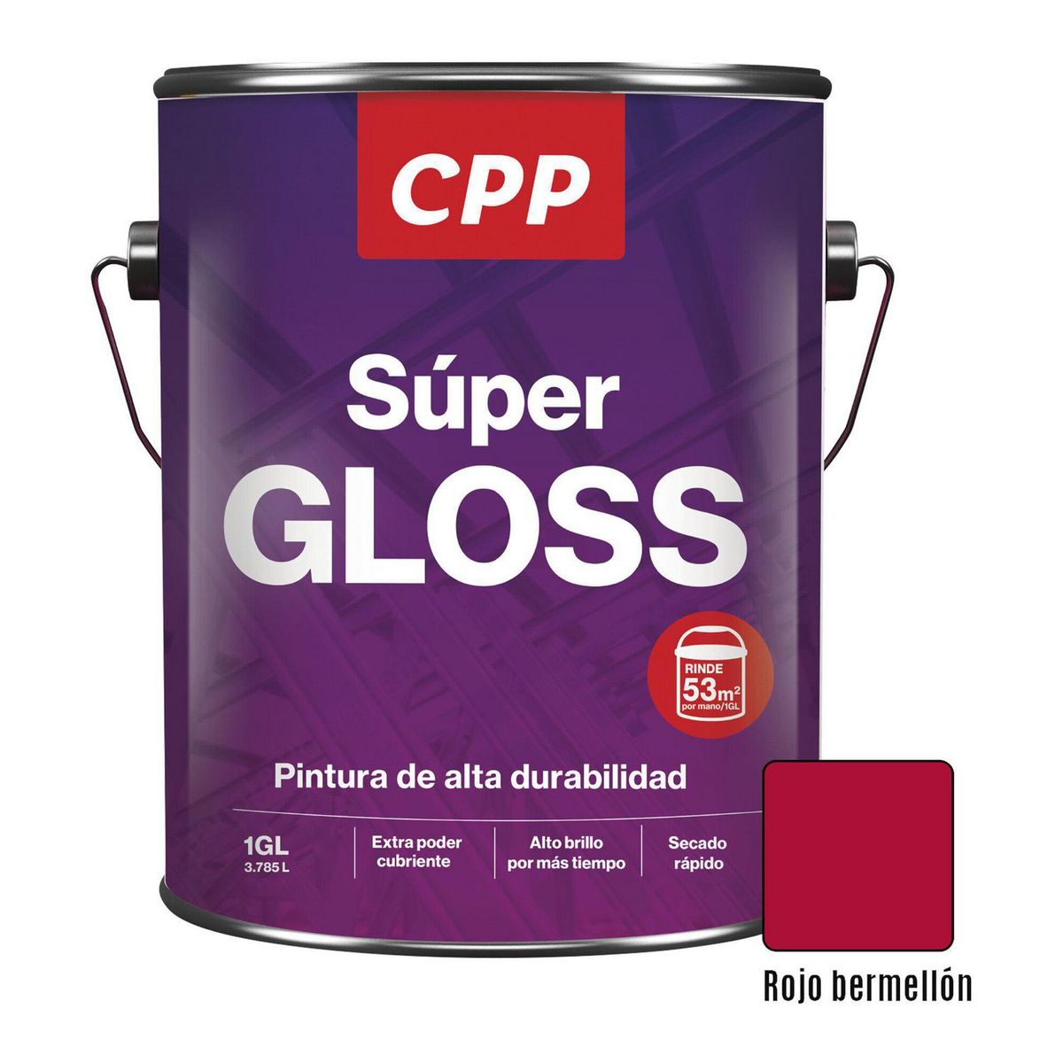 CPP - Super Gloss Rojo Bermellón 1GL
