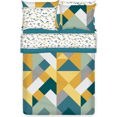 Set Edredn y Sabanas Cama 1.5 Plaza Volterra Multicolor HC