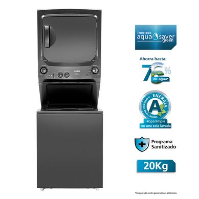 Centro de Lavado Mabe a Gas 20 Kg CLMG70204DBB0 Negro