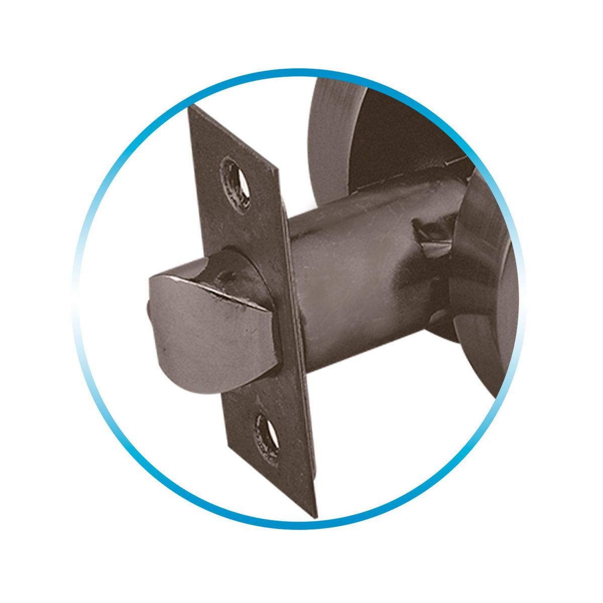 TRAVEX - Cerradura de Manija Dormitorio Ivana Bronce Quemado