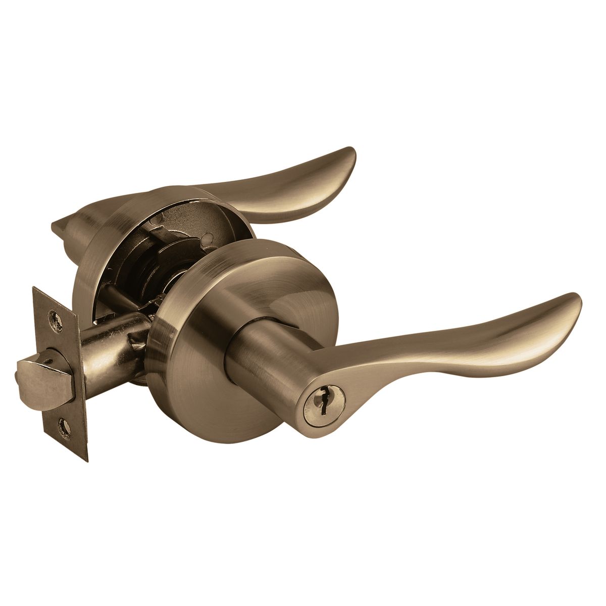 TRAVEX - Cerradura de Manija Dormitorio Rhonda Bronce Antiguo