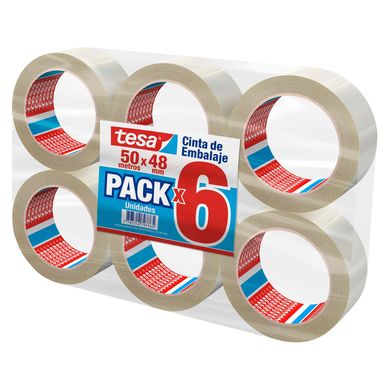Cintas de Embalaje 2x55 yd. Pack x 6 unid.
