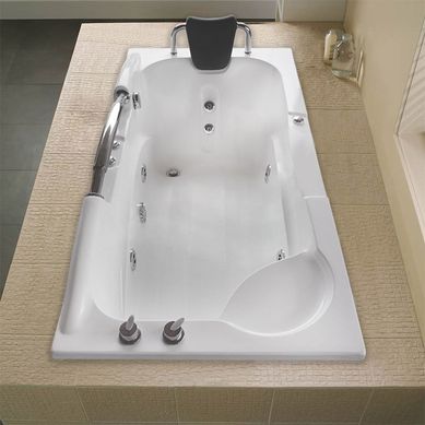 Tina Hidromasaje Rectangular Athenea Ejecutiva 169x85cm Blanca