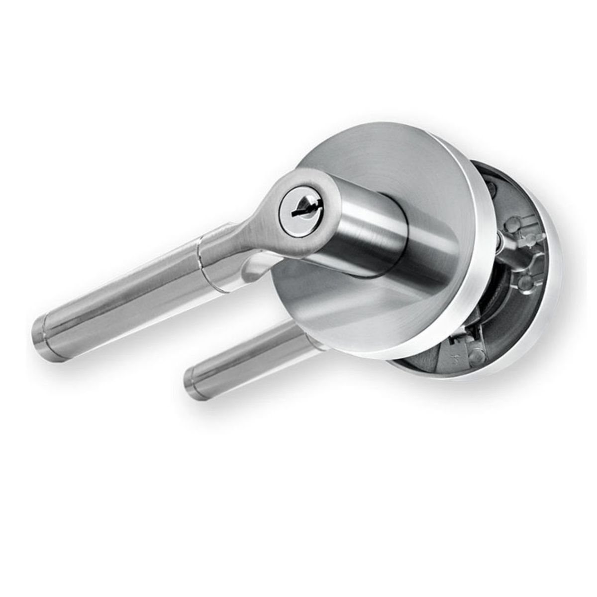 CANTOL - Cerradura de Manija Dormitorio Flavia Acero Inoxidable