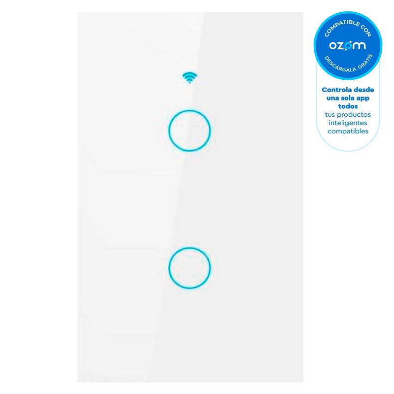ISMART - Interruptor Wifi iSwitch 2 Toque Blanco