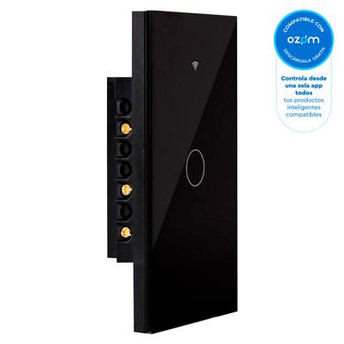 Interruptor Wifi iSwitch 1 Toque Negro