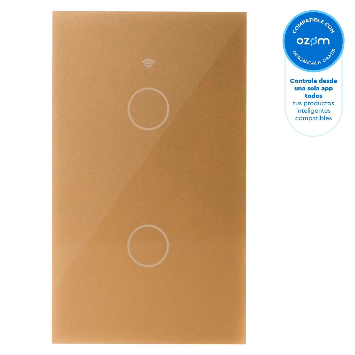 ISMART - Interruptor Wifi iSwitch 2 Toque Dorado