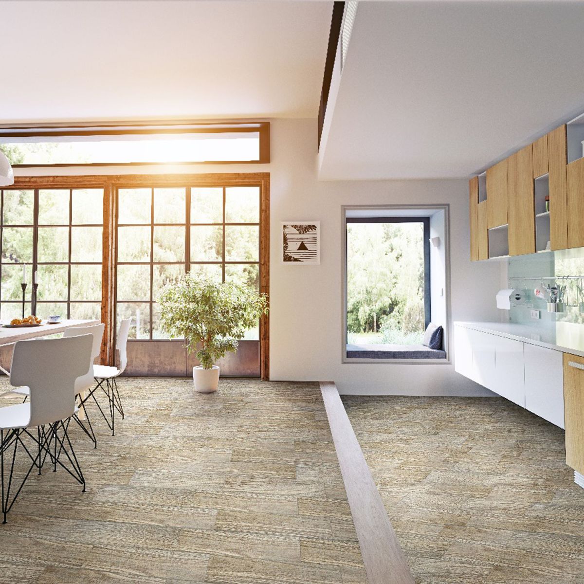 GRAIMAN - Porcelanato Caramelo 15x60cm 1.26m2 Maderado Mate Cedar