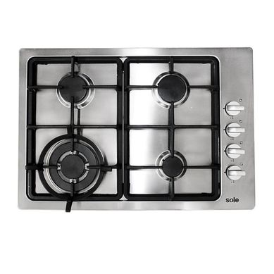Cocina Empotrable 60cm Gas Inox 4 Hornillas