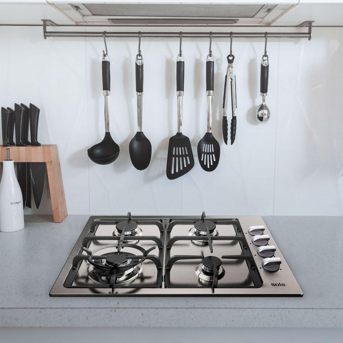 SOLE - Cocina empotrable Gas Sole 3120SOLCO048 X4 Quemadores