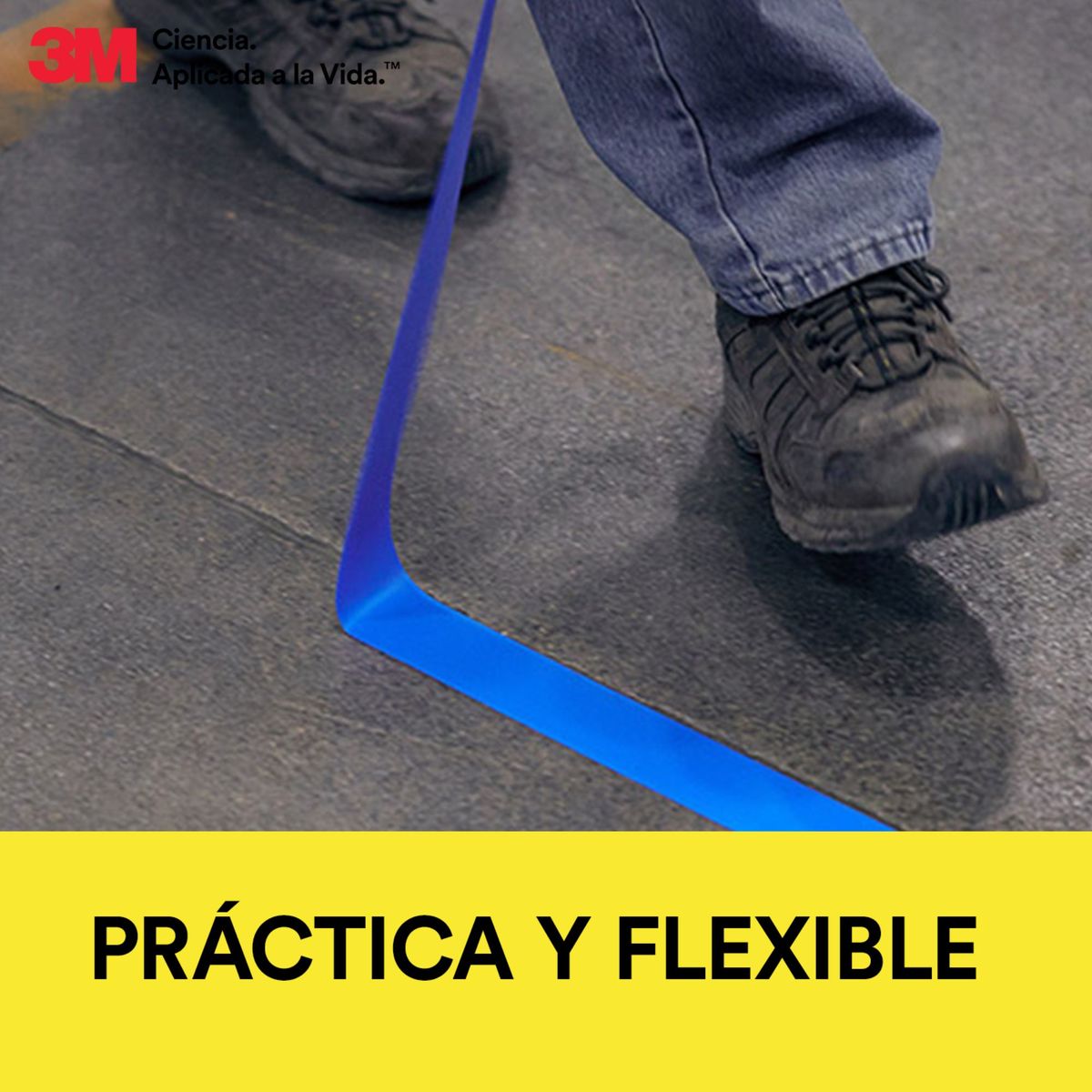 3M NEXCARE - Cinta Adhesiva Duct Tape de Marcación 3M Amarillo-Negro 1.88 in. x 20 yd.
