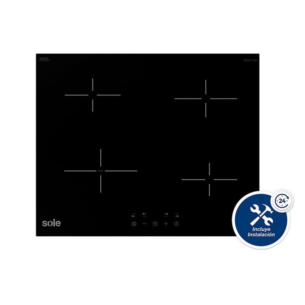 SCOLLECTION - Cocina empotrable Inducción Sole 3120SOLCO050 X4 Quemadores