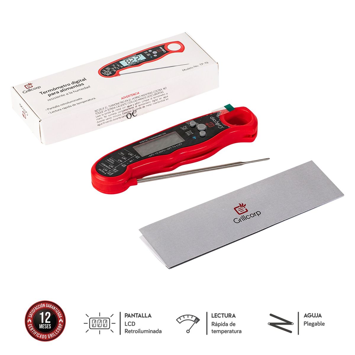GRILLCORP - Termómetro de Aguja PRO TP 19