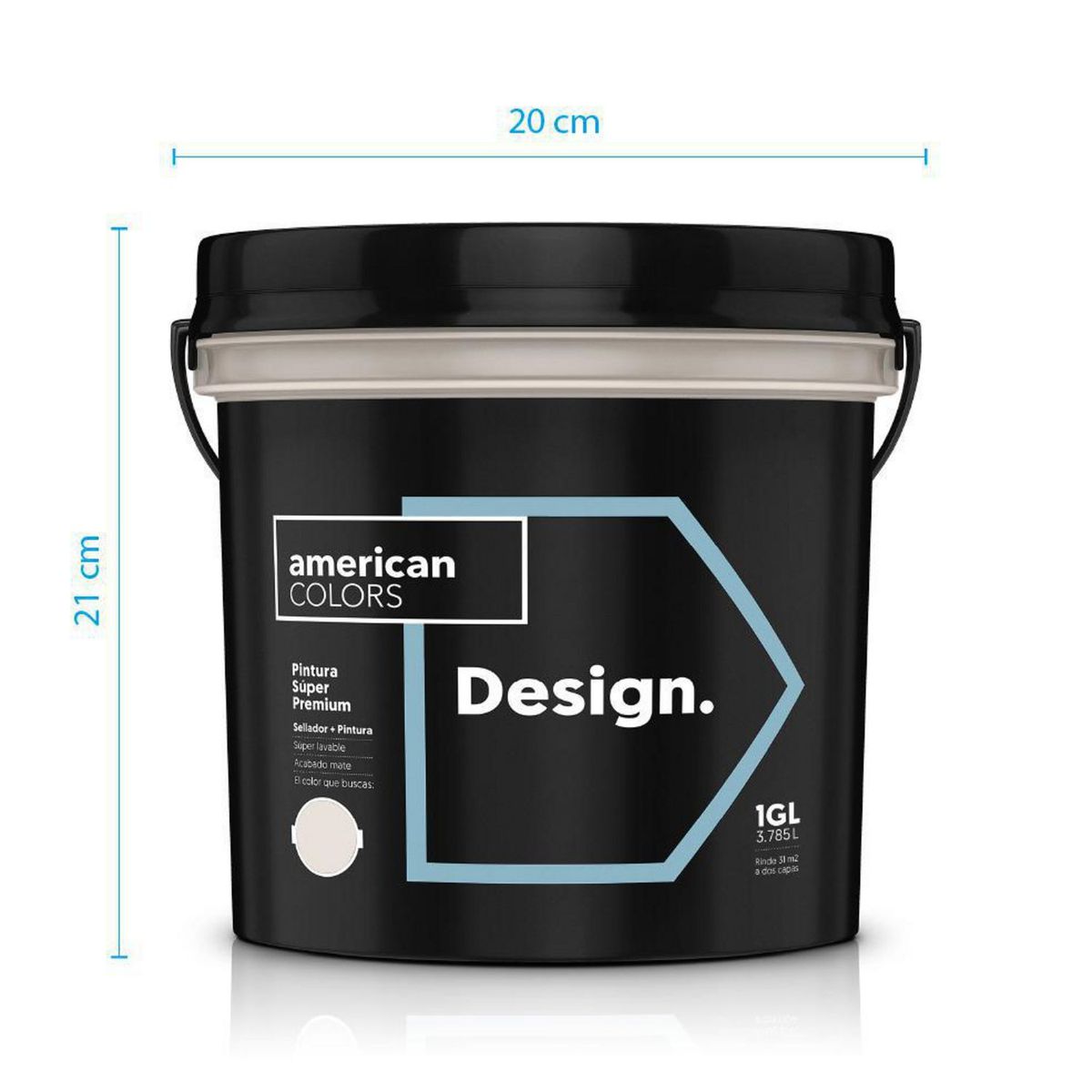 AMERICAN COLORS - Pintura Design Arena Neutre 1gl