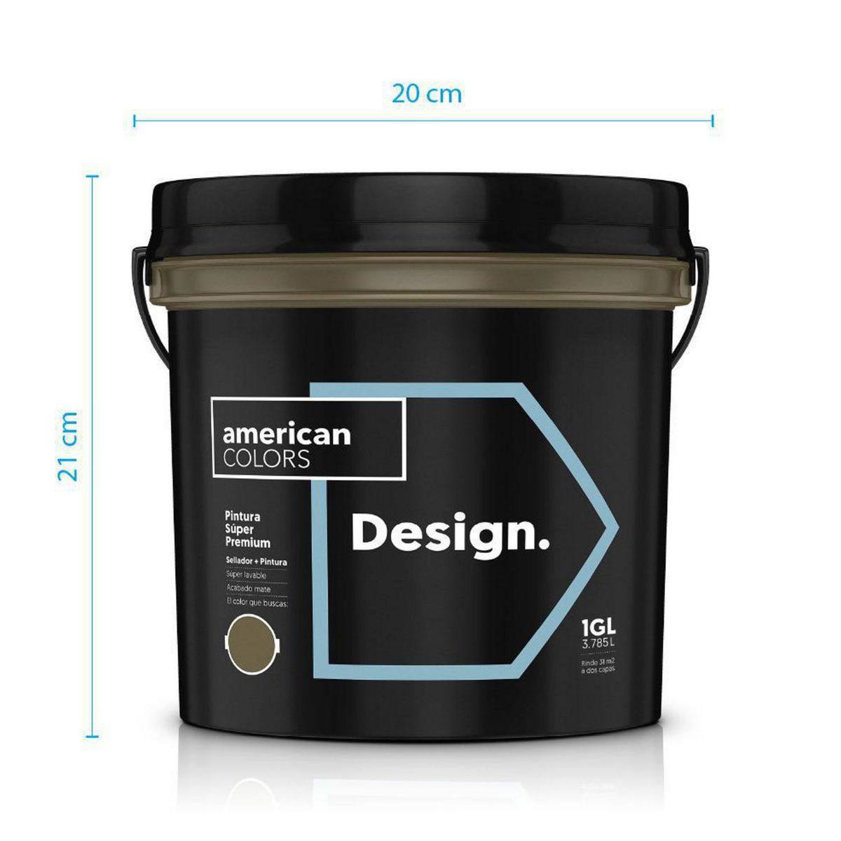 AMERICAN COLORS - Pintura Design Dorado Glanz 1gl
