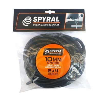 Spyral Portacable 10MM 10MT Negro