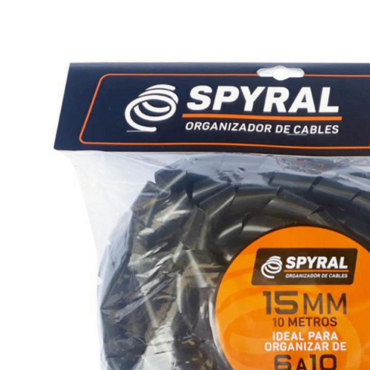 GENERICO - Portacables 15mm 10 Metros Negro
