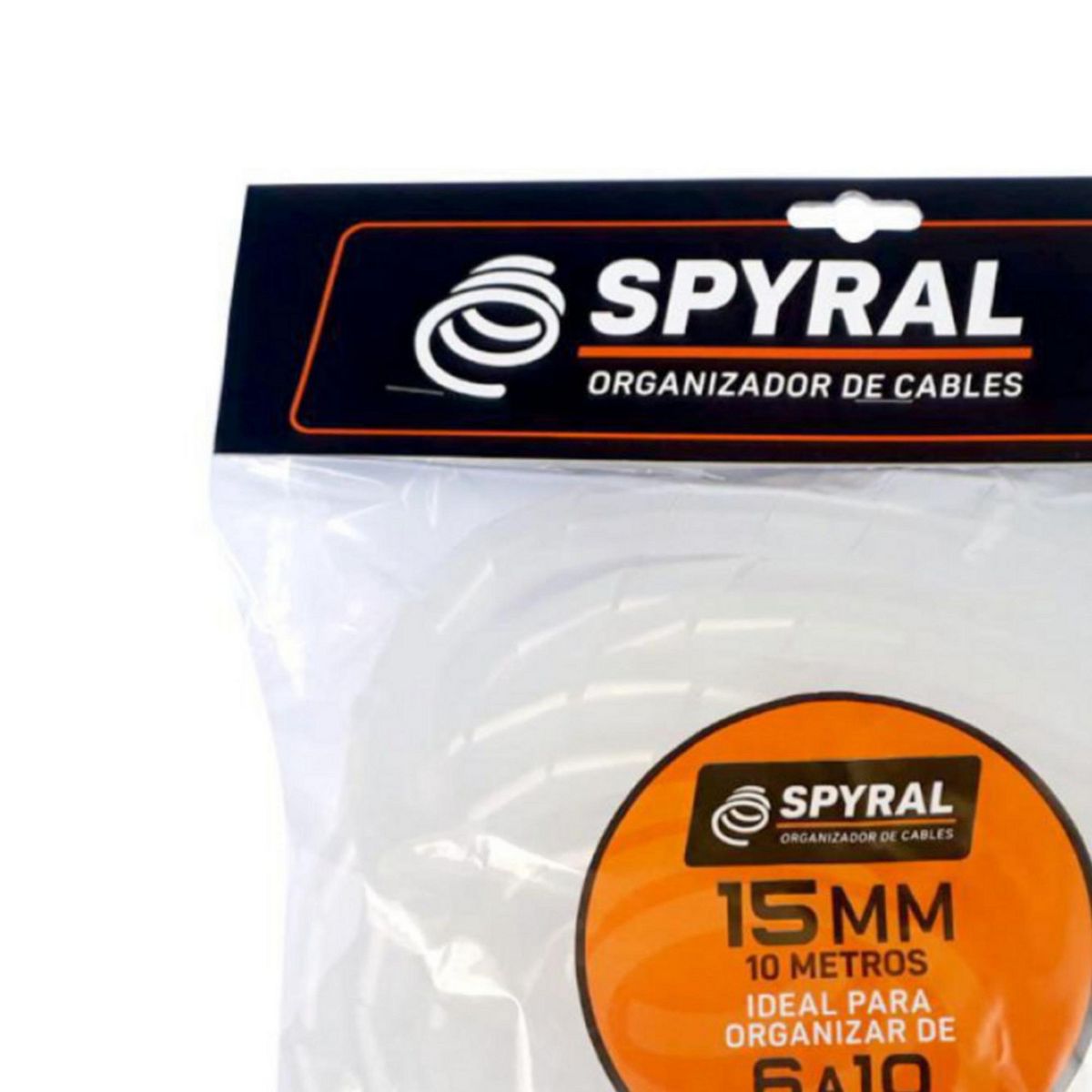 GENERICO - Portacables 15mm 10 Metros Blanco