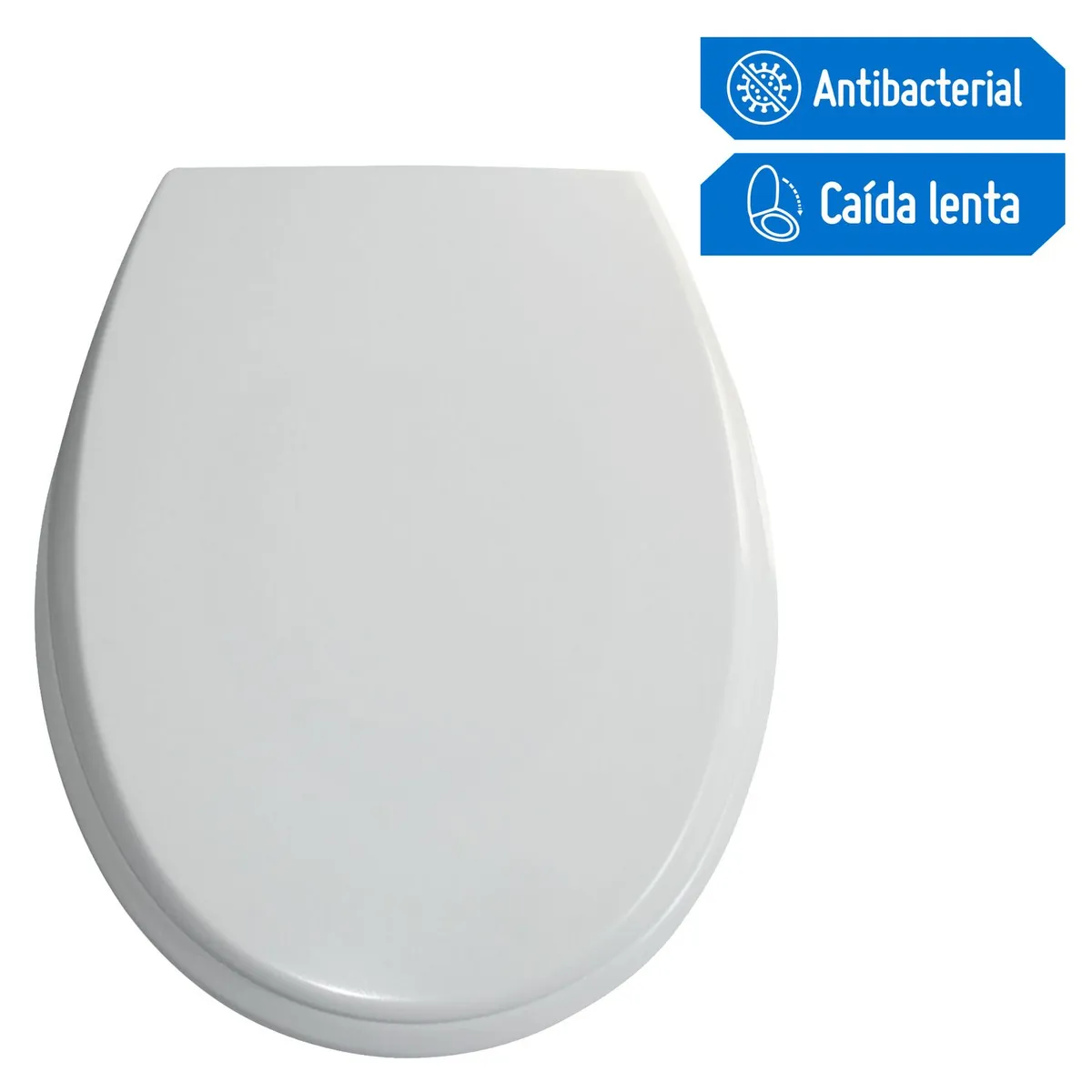 SENSI DACQUA - Asiento Tapa Inodoro Top Redondo Blanco