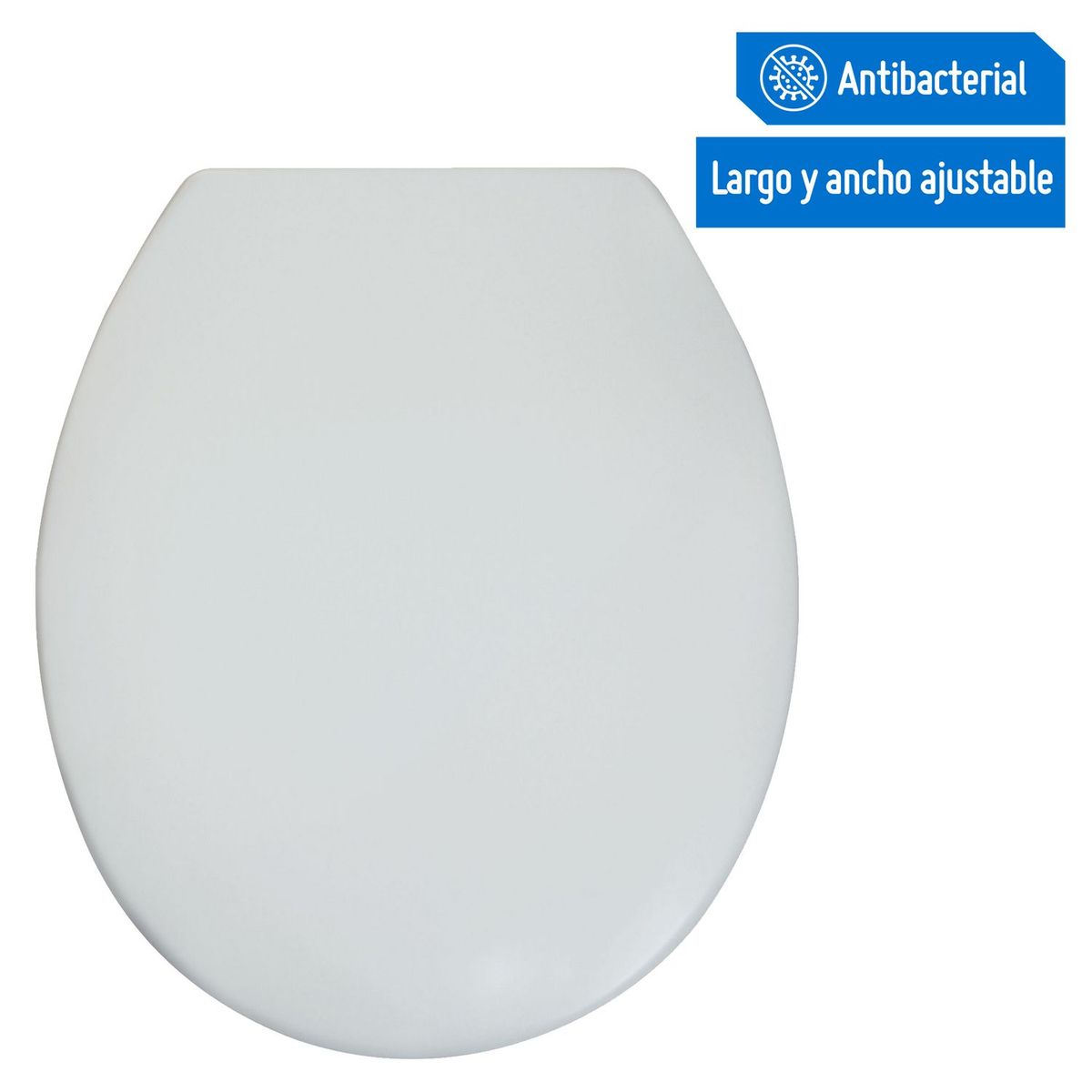 SENSI DACQUA - Asiento Tapa Inodoro Sifon Redondo Blanco