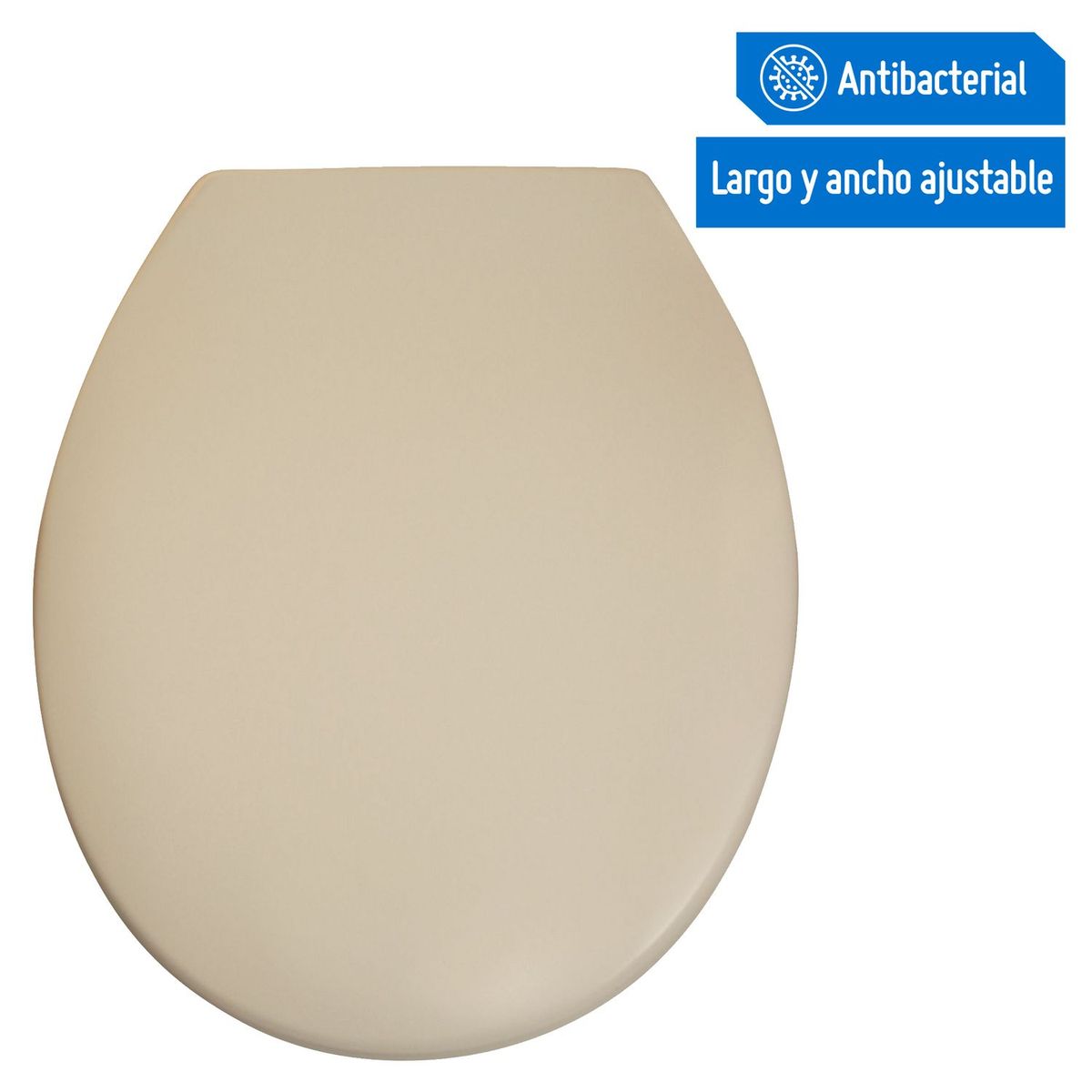 SENSI DACQUA - Asiento Tapa Inodoro Sifon Redondo Bone